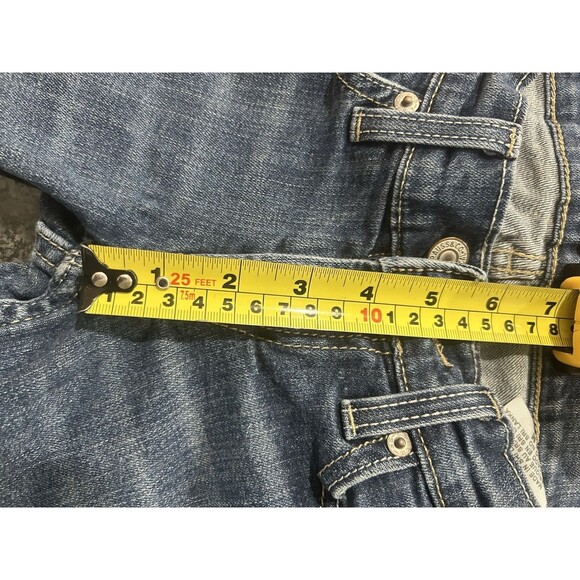 Levi's 524 too superlow Bootcut Dark Wash Women’s Blue Jeans Denim Size 0 Y2K - Picture 5 of 10